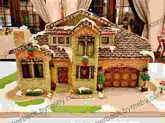 A Beautifully Decorated Gingerbread House Made With Plastic Canvas, Featuring Intricate Designs And Candy Embellishments Gingerbread House In Plastic Canvas