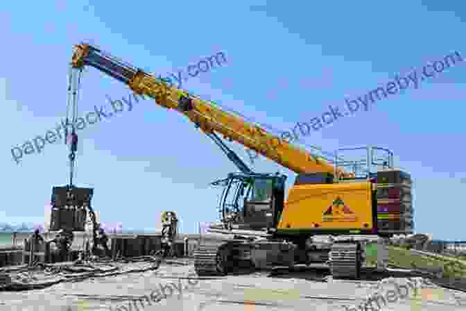 A Construction Site Utilizing A Crawler Crane, Emphasizing Its Ability To Traverse Rugged Terrain. Amazing Machines: Colossal Cranes