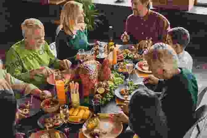 A Cozy Scene Of A Family Gathered Around A Thanksgiving Table, Sharing Laughter And Stories. Christmas Terror Tales: Stories To Enjoy From October Through December