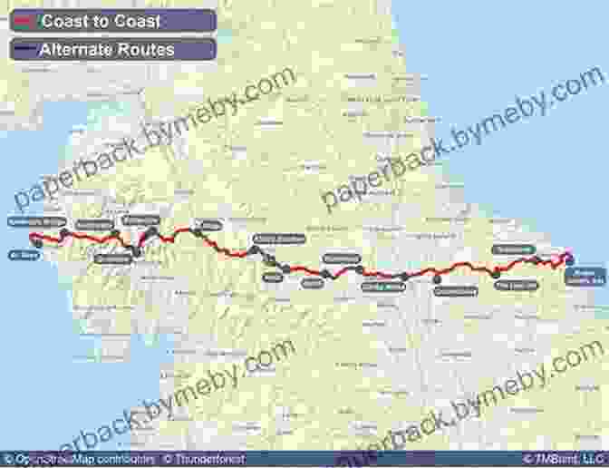 A Detailed Map Showing The Route Of The Coast To Coast Walk, With Elevation Profiles And Points Of Interest Marked. The Coast To Coast Walk: St Bees To Robin Hood S Bay (Cicerone)