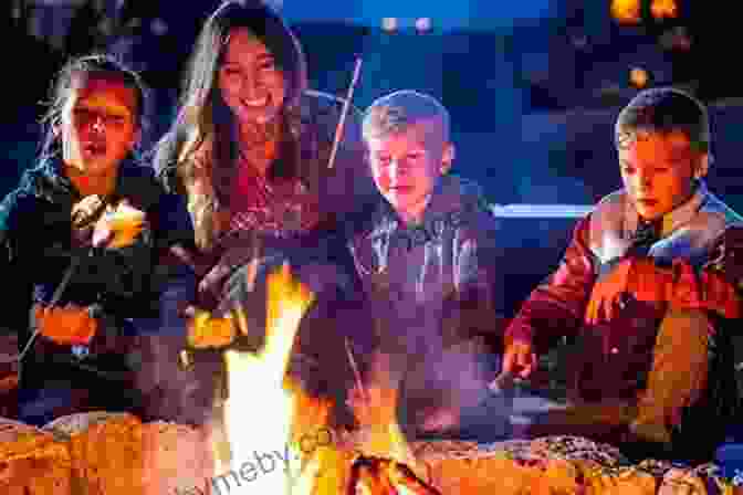 A Family Smiling And Laughing While Sitting Around A Campfire In A Campground A Thousand Trails Home: Living With Caribou