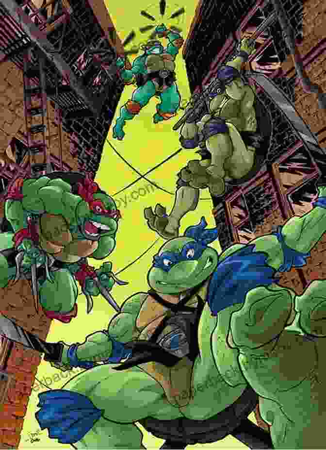 A Group Shot Of The Teenage Mutant Ninja Turtles Standing On A Rooftop, Overlooking A Cityscape. Mutant Origins: Collection (Teenage Mutant Ninja Turtles)