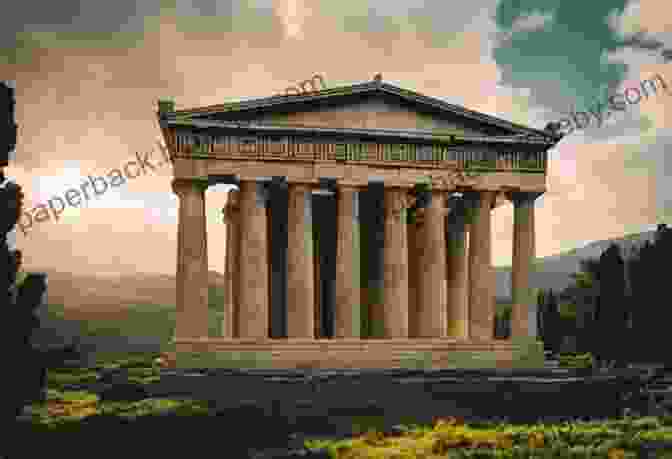 A Majestic Ancient Temple, Its Columns Reaching Towards The Heavens, Stands Amidst A Vast And Desolate Landscape. Ruins Of Altus Michael LaBossiere