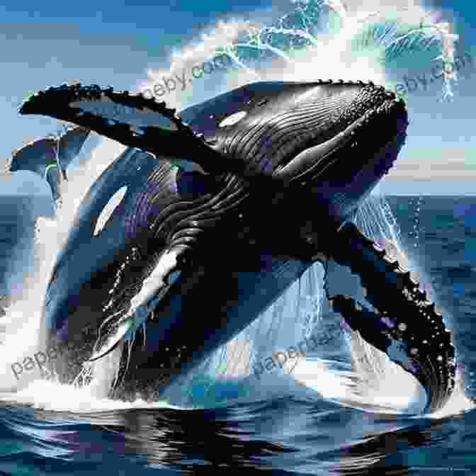 A Majestic Humpback Whale Breaching The Ocean's Surface, Showcasing Its Massive Body And Graceful Movements The Breath Of A Whale: The Science And Spirit Of Pacific Ocean Giants