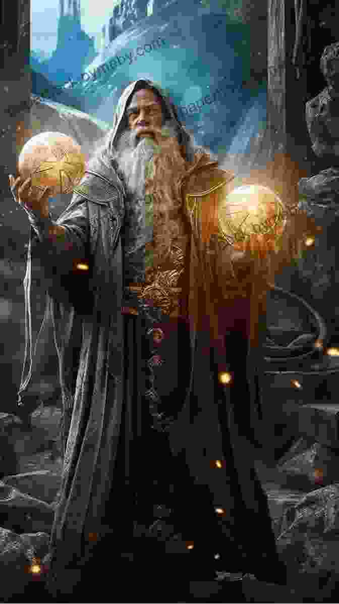 A Majestic Wizard Stands Amidst A Swirling Vortex Of Arcane Energy, Holding A Glowing Staff In His Hand. Wizard (The Mage Saga 1)