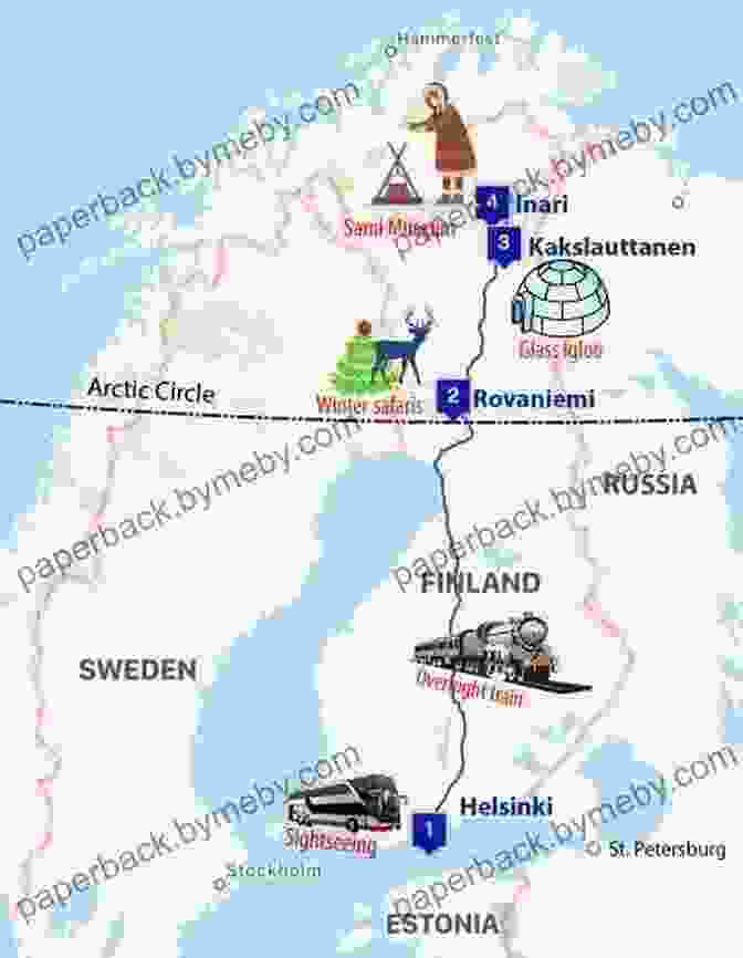 A Map Of Lapland And Helsinki With Suggested Itinerary Highlights TERRANCE TALKS TRAVEL: The Quirky Tourist Guide To Lapland (Arctic Circle) Helsinki Finland