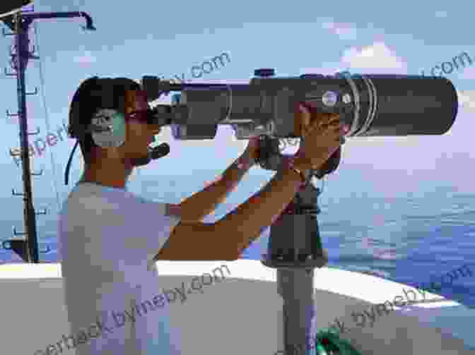 A Marine Scientist Observing A Whale From A Research Boat, Using Binoculars The Breath Of A Whale: The Science And Spirit Of Pacific Ocean Giants