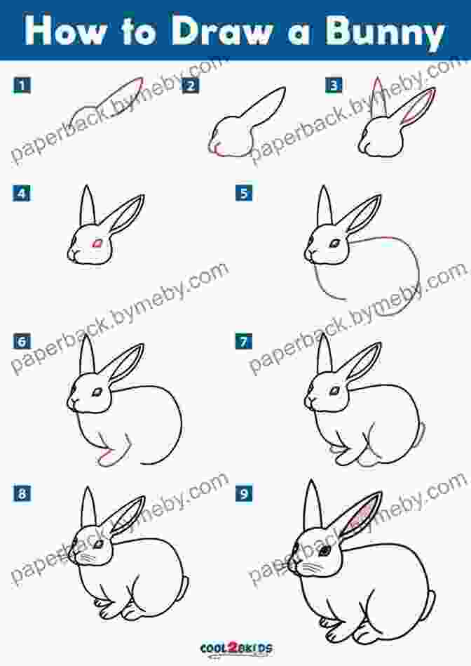 A Rabbit Drawing Created Using The Step By Step Method Described In This Book The Step By Step Way To Draw Rabbit: A Fun And Easy Drawing To Learn How To Draw Rabbits And Hares