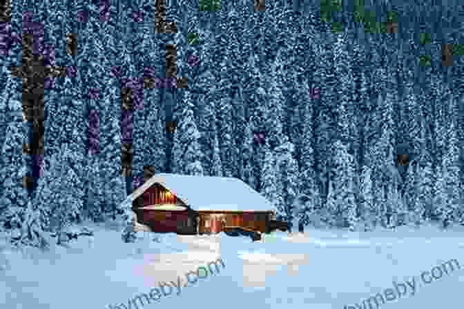 A Serene Winter Landscape With Snow Covered Trees And A Cozy Cabin In The Distance. Christmas Terror Tales: Stories To Enjoy From October Through December