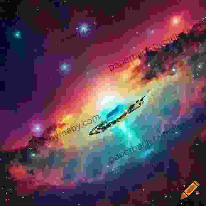 A Stunning Image Of A Spaceship Soaring Through A Colorful Nebula, Surrounded By Distant Stars And Planets Horizon Storms (Saga Of Seven Suns 3)