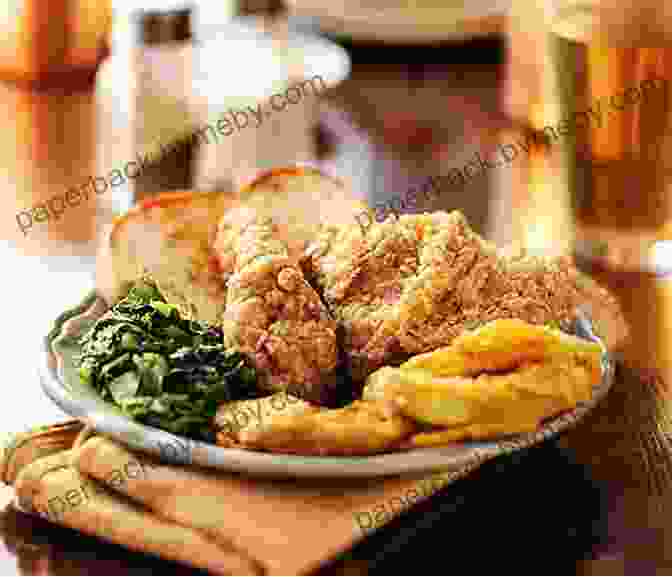 A Table Spread With A Variety Of Soul Food Dishes, Including Fried Chicken, Macaroni And Cheese, Collard Greens, And Cornbread Soul Food: 31 Easy Recipes For Home Cooks ((Easy) Soul Food Recipes 1)