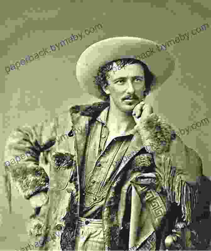 A Vintage Portrait Of Texas Jack Omohundro, A Handsome Man With A Wide Mustache And Stetson Hat. Texas Jack: America S First Cowboy Star