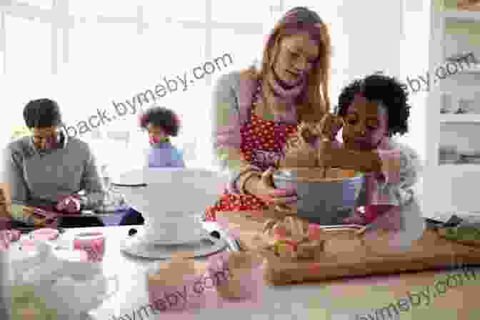 A Warm And Inviting Kitchen Scene With A Person Baking Cookies, Surrounded By Family Take Your Cookies When They Re Passed