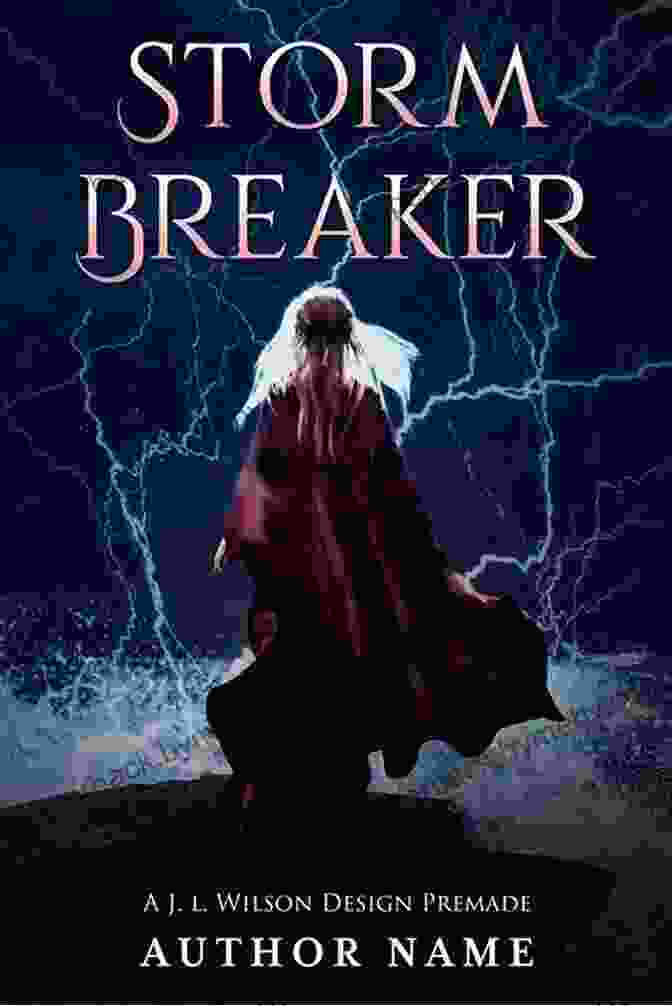 Breaking The Storm Book Cover Featuring A Stormy Sea And A Woman With Magical Powers Breaking The Storm (The Storm S Curse)