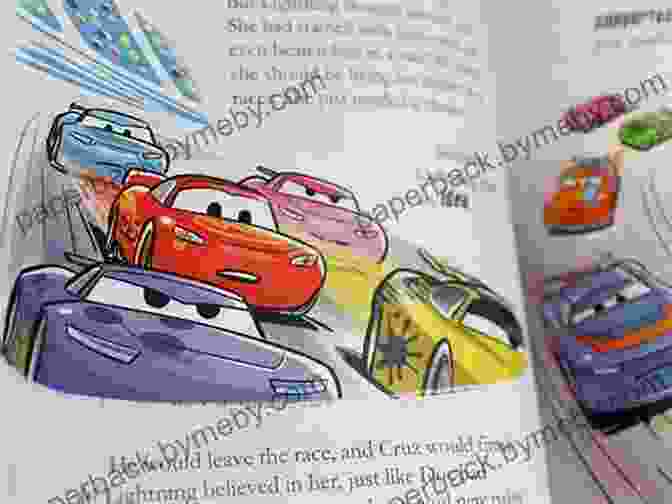 Close Up Of The Engaging Illustrations And Easy To Read Text In Cars Disney Pixar Cars Little Golden Book Cars (Disney/Pixar Cars) (Little Golden Book)