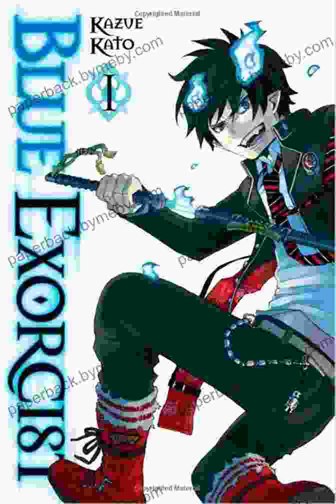 Cover Image Of Blue Exorcist Vol. 2 Manga Featuring Rin Okumura Holding A Flaming Sword Blue Exorcist Vol 3