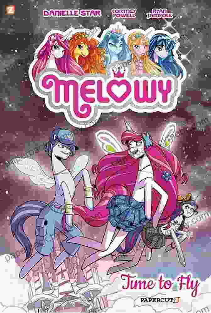 Cover Of The Book Melowy Vol Time To Fly, Featuring A Young Woman With Wings Soaring Through The Air. Melowy Vol 3: Time To Fly