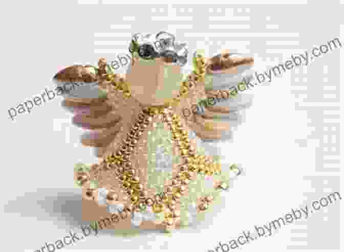 Crocheted Christmas Angel Ornament Embellished With Beads, Ribbons, And Sequins Christmas Angel Ornament To Crochet Embellish