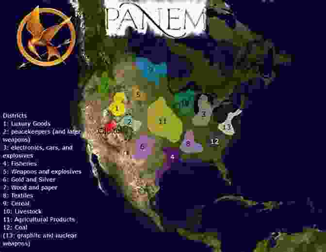 Detailed Map Of Panem, The Dystopian World Of The Hunger Games Guide To The Hunger Games: The World Of The Hunger Games