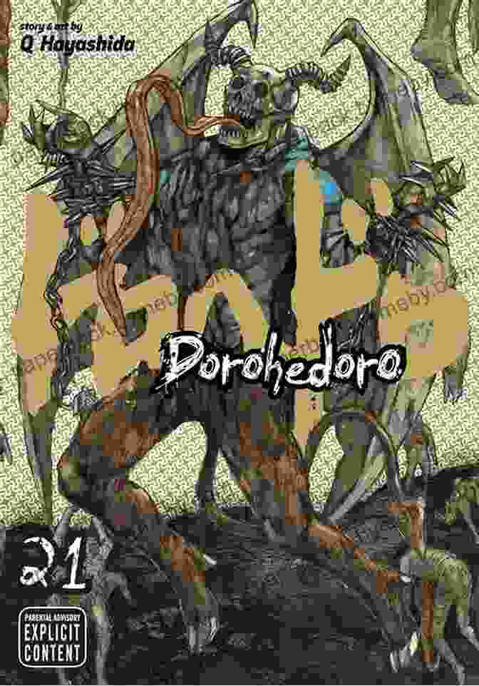 Dorohedoro Volume 21 Cover Featuring Caiman And Nikaido Against A Vibrant, Graffiti Filled Background Dorohedoro Vol 21 Q Hayashida