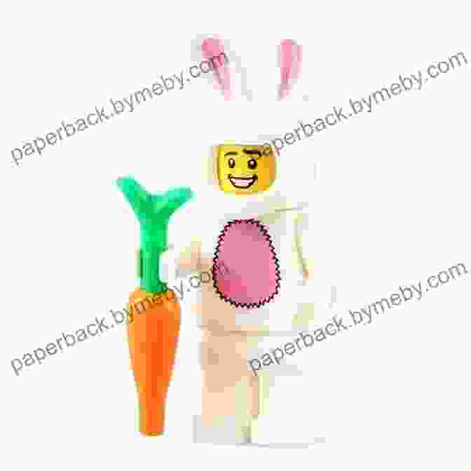 Easter Bunny Minifigure With A Carrot An Eggstra Special Easter (LEGO Iconic)