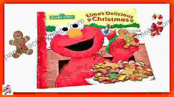 Elmo's Delicious Christmas Book Cover Featuring Elmo And Friends Baking And Decorating Christmas Treats Elmo S Delicious Christmas (Sesame Street)