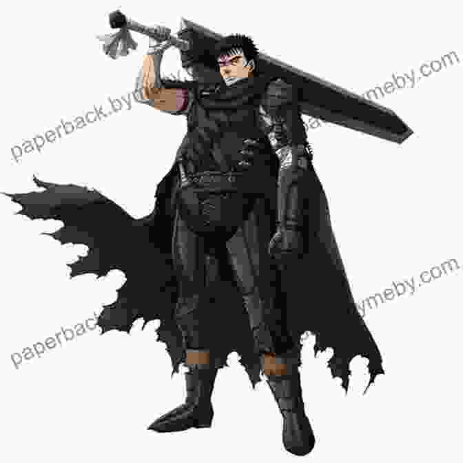 Guts, The Black Swordsman, Wielding His Colossal Dragonslayer Sword, A Formidable Weapon Imbued With The Souls Of Countless Slain Demons. Berserk Volume 10 Kentaro Miura