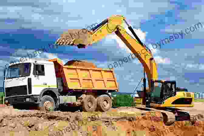 Image Of A Digger And Dumper Working On A Construction Site Let S Look At Diggers And Dumpers (Mini Mechanics)