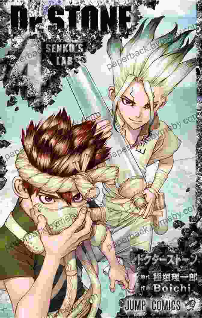 Image Of Dr. Stone Vol. 10: Wings Of Humanity Book Cover, Featuring Senku Ishigami Holding A Blueprint With A Determined Expression Dr STONE Vol 10: Wings Of Humanity