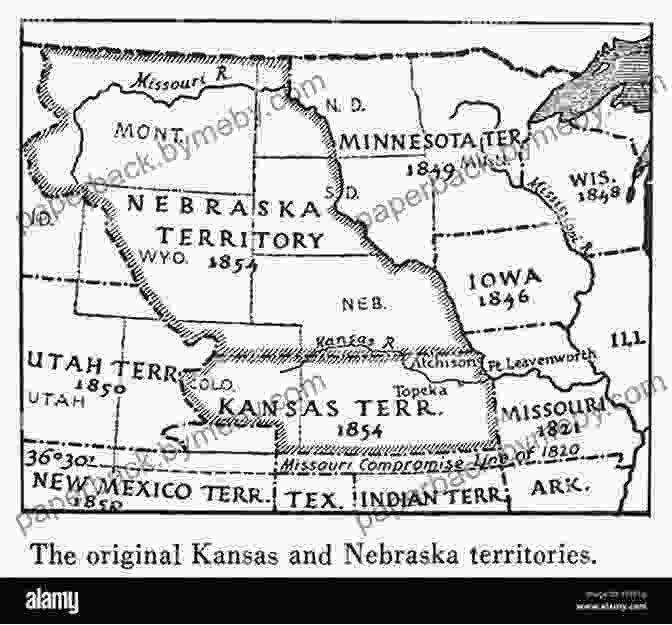 Map Showing Territories Affected By The Kansas Nebraska Act The U S Civil War (What Were They Fighting For?)