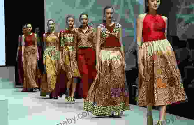 Modern Fashion Design Incorporating Batik With Tobacco Leaf Motifs Tobacco Cigarettes And Batik Design