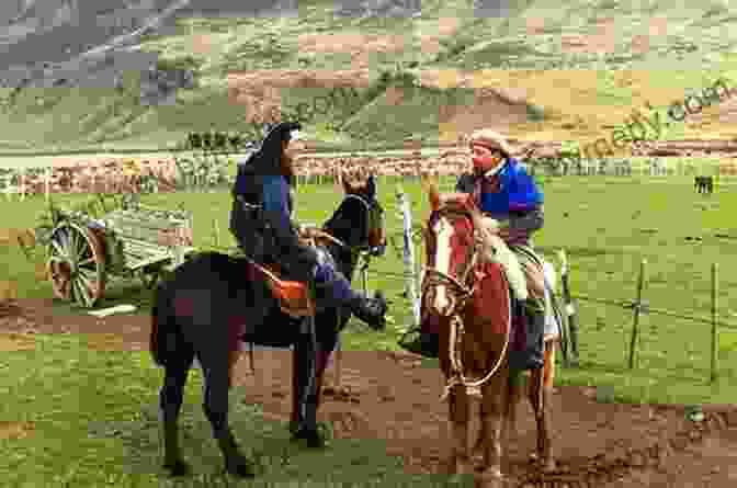 Patagonian Gauchos On Horseback, Riding Across The Vast Grasslands Across Patagonia (Illustrated) Patrick Symmes