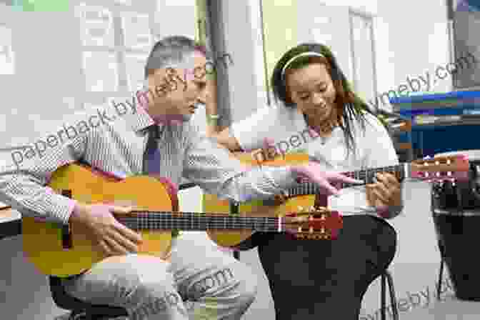 Pete Fisher Teaching Guitar To A Student, Sharing His Knowledge And Passion For Music Guitar Tales 1969 2000 Pete Fisher