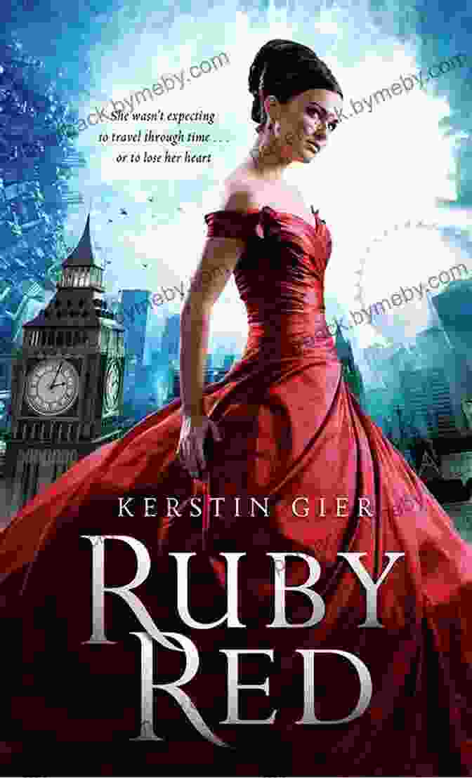 Ruby Red Book Cover Featuring Deirdre Wielding The Ruby Sword Emerald Green (Ruby Red Trilogy 3)