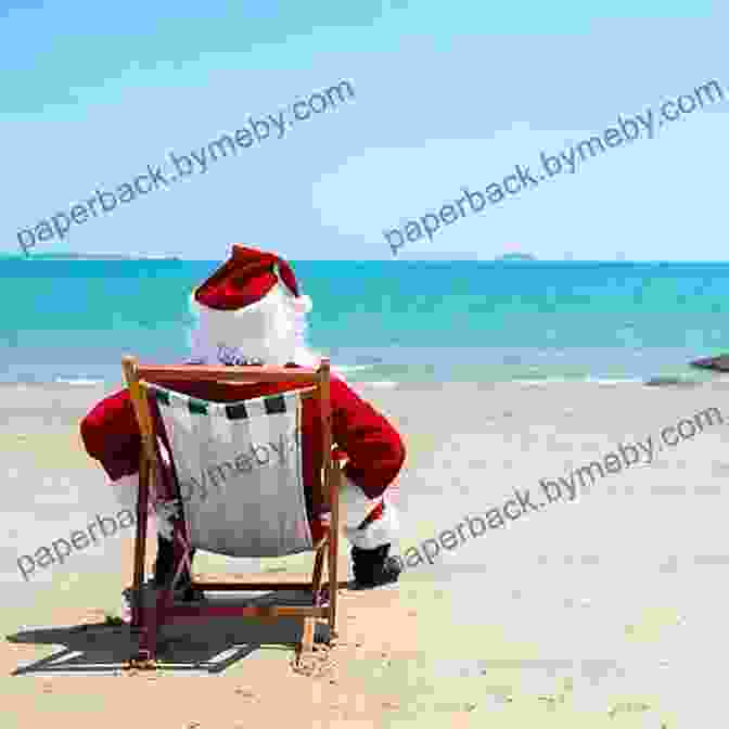 Santa Claus Relaxing On A Beach In Bora Bora Where Does Santa Go On Vacation?