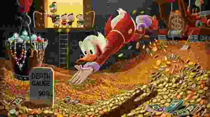 Scrooge McDuck Laughing Uproariously, Surrounded By Gold Coins And A Pile Of Duck Tales Comic Books. DuckTales: Launchpad S Notepad: Jokes That Will QUACK You Up (Disney Duck Tales)