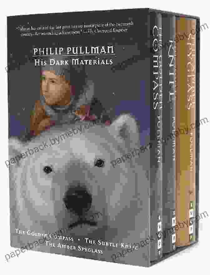 The Golden Compass, The Subtle Knife, The Amber Spyglass Book Covers Featuring Lyra Belacqua And Her Daemon Pantalaimon His Dark Materials Omnibus: The Golden Compass The Subtle Knife The Amber Spyglass