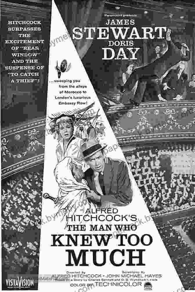 The Man Who Knew Too Much Movie Poster Featuring A Man With His Hands Over His Ears, Looking Distressed, As A Woman Holds A Gun To His Head The Man Who Knew Too Much (BFI Film Classics)