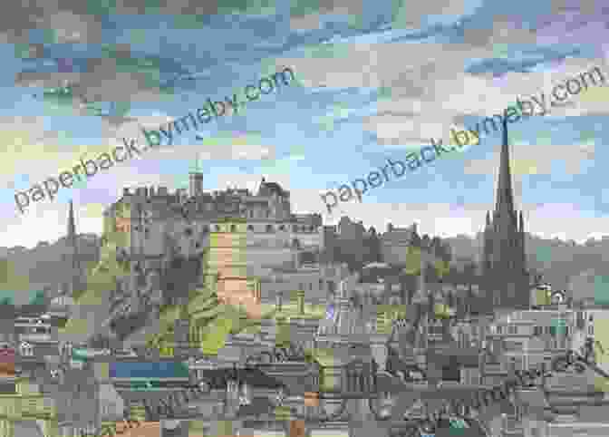 Watercolor Illustration Of Edinburgh Castle By Tom Geng Edinburgh (Illustrations) Tom Geng