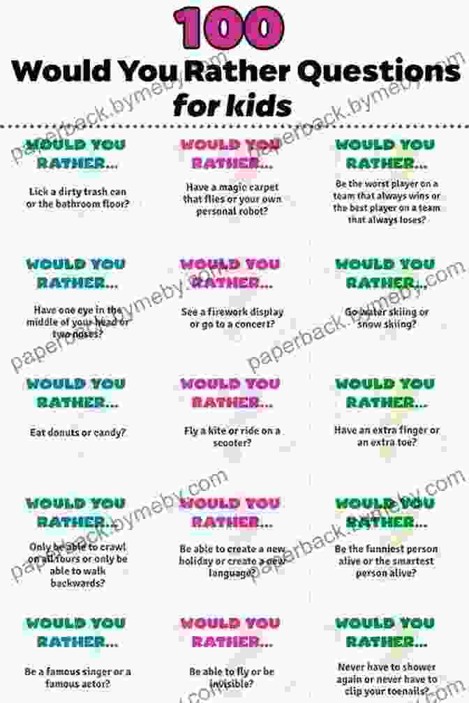 Would You Rather Game For Kids 12 Would You Rather Game For Kids 5 12: Over 100 Would You Rather Questions Clean For Boys And Girls